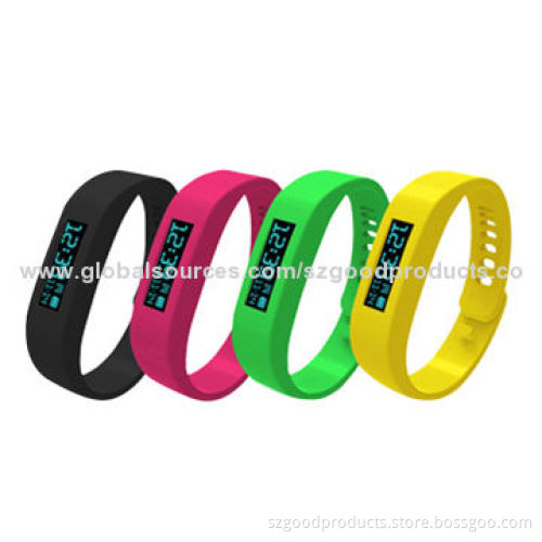 Bluetooth health bracelet with walking pedometer, cute and colorful